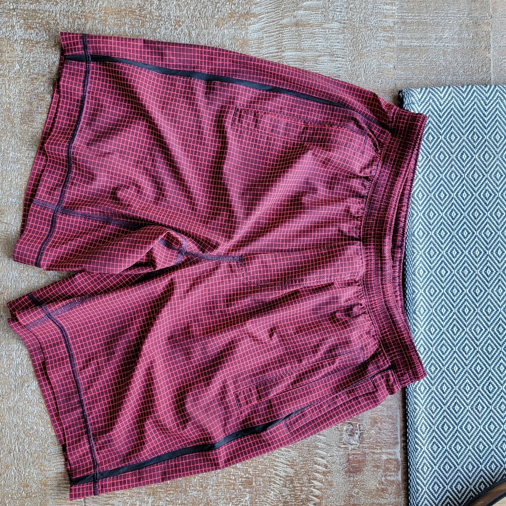 Lululemon shorts, linerless, 8 inch inseam